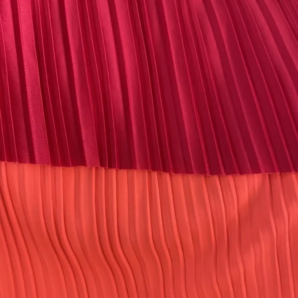 Xhilaration Reversible Pleated High Low Skirt